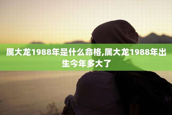 属大龙1988年是什么命格,属大龙1988年出生今年多大了