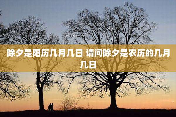 除夕是阳历几月几日 请问除夕是农历的几月几日