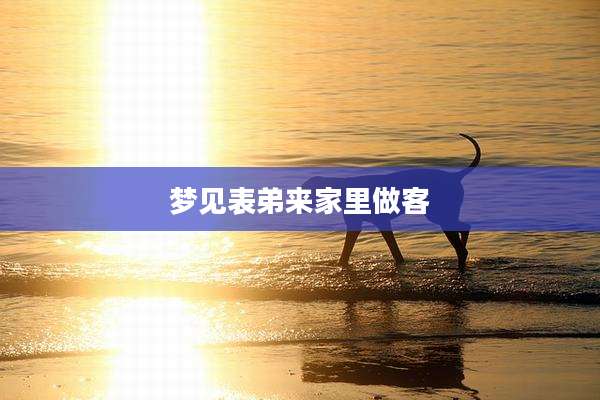 梦见表弟来家里做客