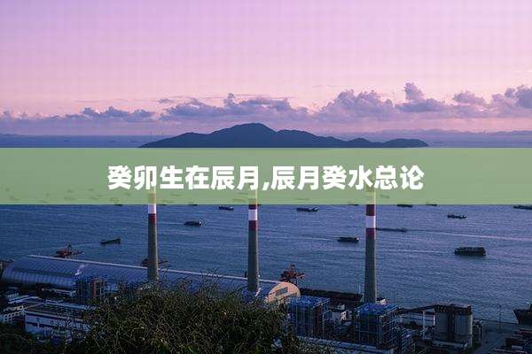 癸卯生在辰月,辰月癸水总论