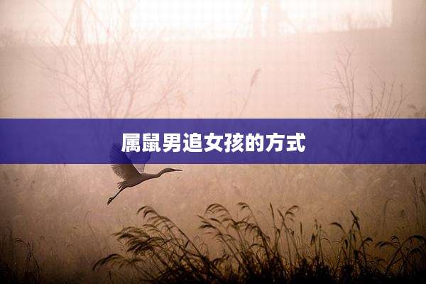 属鼠男追女孩的方式