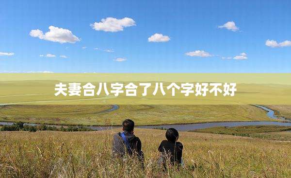 夫妻合八字合了八个字好不好