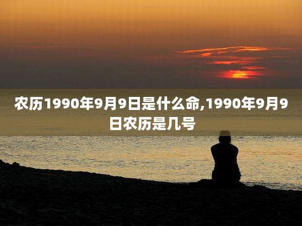 农历1990年9月9日是什么命,1990年9月9日农历是几号