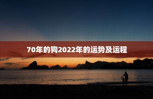 70年的狗2022年的运势及运程
