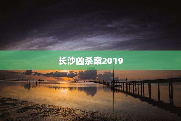 长沙凶杀案2019
