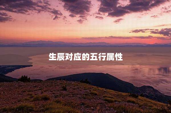 生辰对应的五行属性