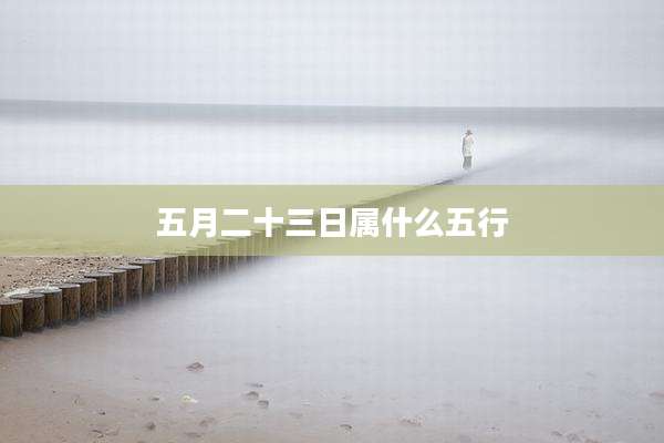 五月二十三日属什么五行