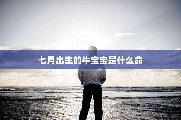 七月出生的牛宝宝是什么命