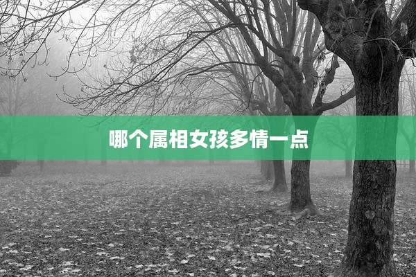 哪个属相女孩多情一点