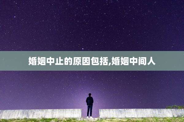 婚姻中止的原因包括,婚姻中间人