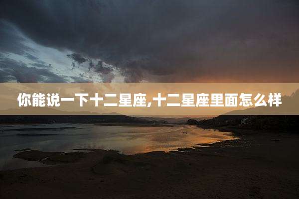 你能说一下十二星座,十二星座里面怎么样