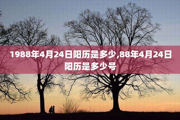 1988年4月24日阳历是多少,88年4月24日阳历是多少号