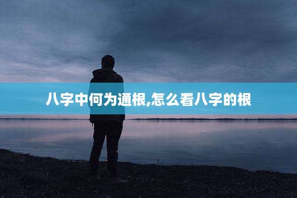 八字中何为通根,怎么看八字的根
