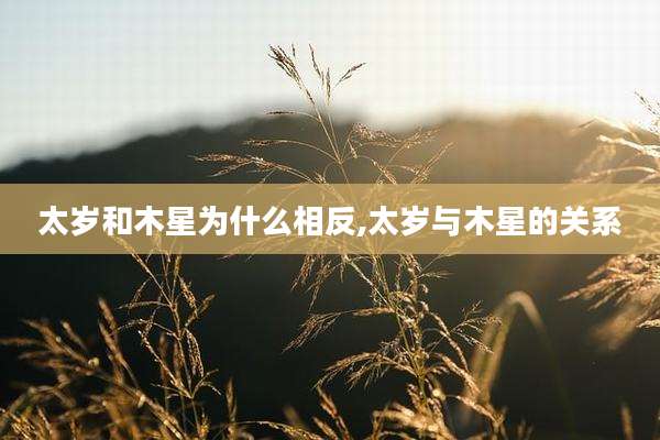 太岁和木星为什么相反,太岁与木星的关系