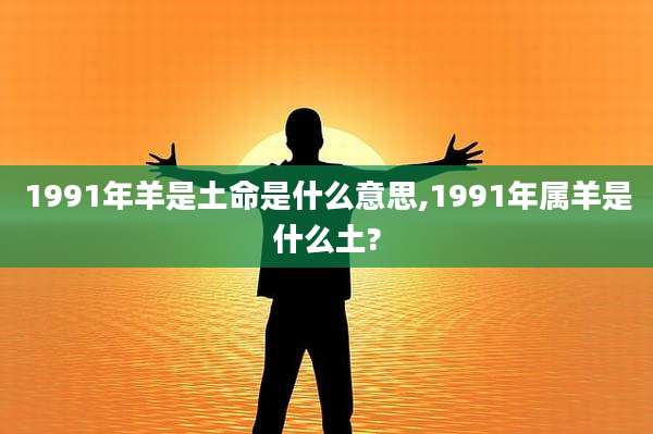 1991年羊是土命是什么意思,1991年属羊是什么土?