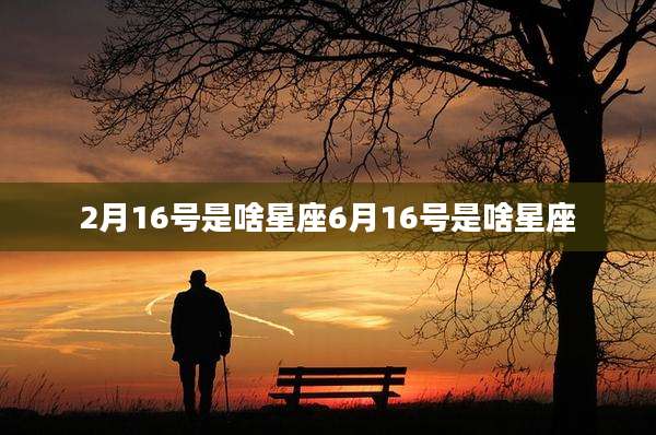 2月16号是啥星座6月16号是啥星座