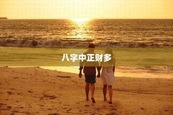 八字中正财多