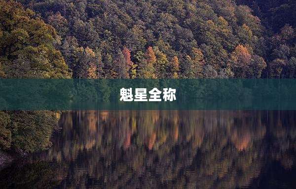 魁星全称