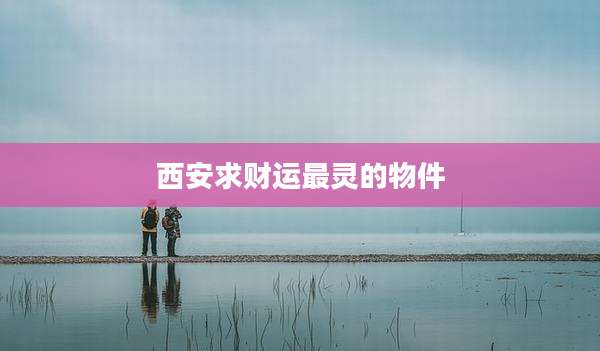 西安求财运最灵的物件