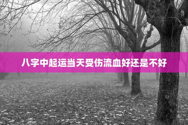 八字中起运当天受伤流血好还是不好