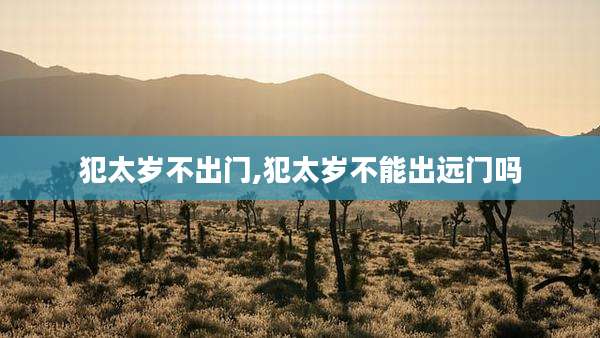 犯太岁不出门,犯太岁不能出远门吗