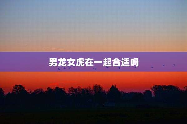 男龙女虎在一起合适吗