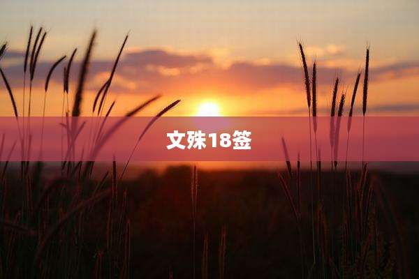 文殊18签