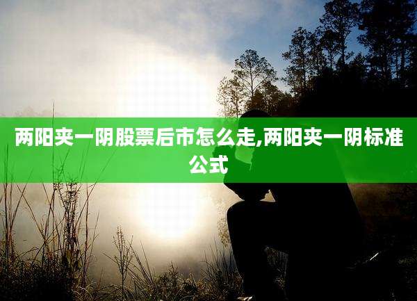 两阳夹一阴股票后市怎么走,两阳夹一阴标准公式