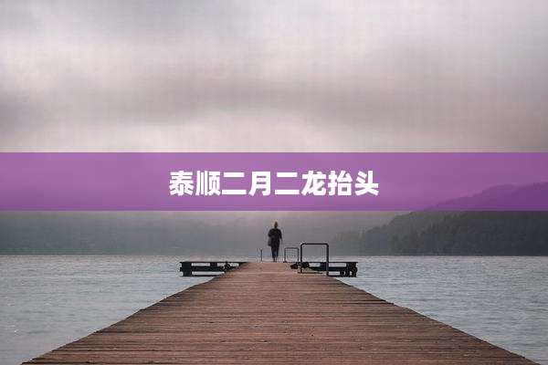 泰顺二月二龙抬头
