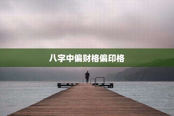 八字中偏财格偏印格