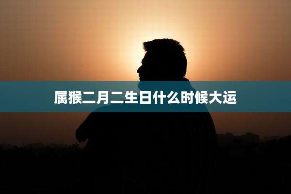 属猴二月二生日什么时候大运
