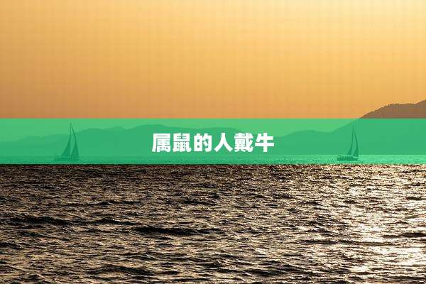 属鼠的人戴牛