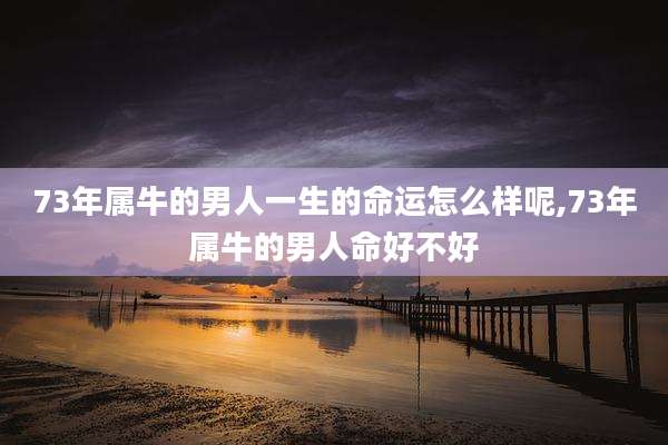 73年属牛的男人一生的命运怎么样呢,73年属牛的男人命好不好