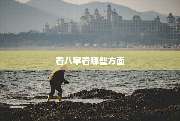 看八字看哪些方面