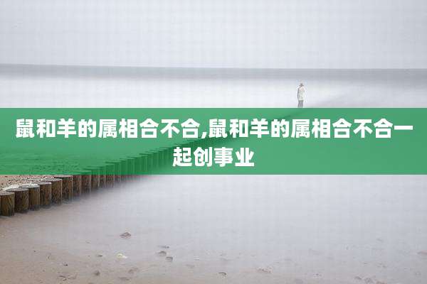 鼠和羊的属相合不合,鼠和羊的属相合不合一起创事业