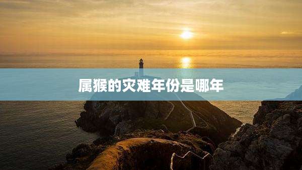 属猴的灾难年份是哪年