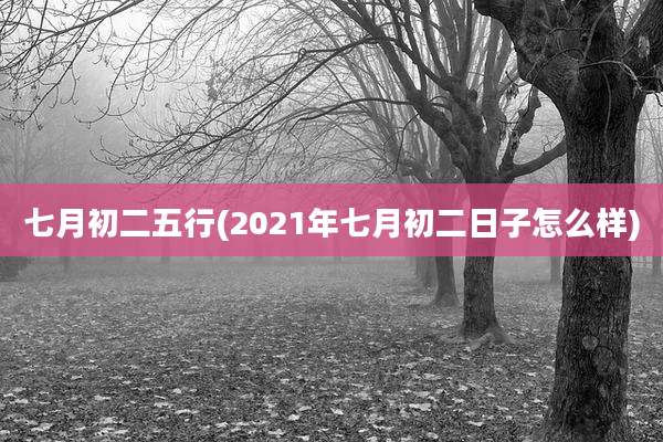 七月初二五行(2021年七月初二日子怎么样)