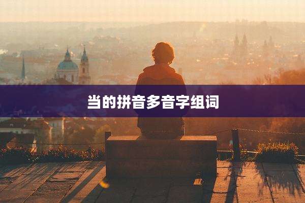 当的拼音多音字组词
