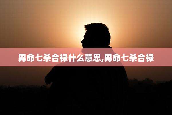 男命七杀合禄什么意思,男命七杀合禄