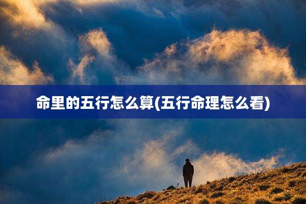 命里的五行怎么算(五行命理怎么看)