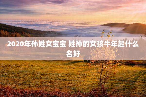 2020年孙姓女宝宝 姓孙的女孩牛年起什么名好