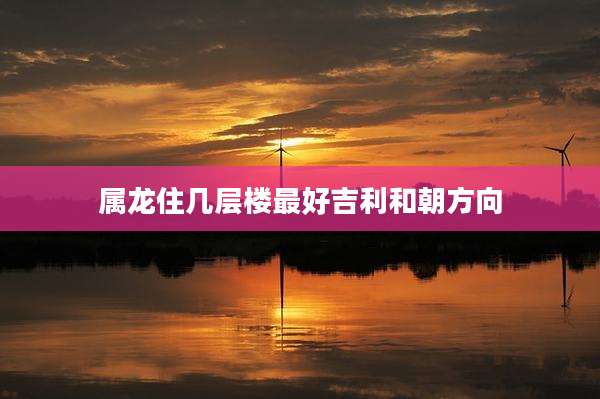 属龙住几层楼最好吉利和朝方向