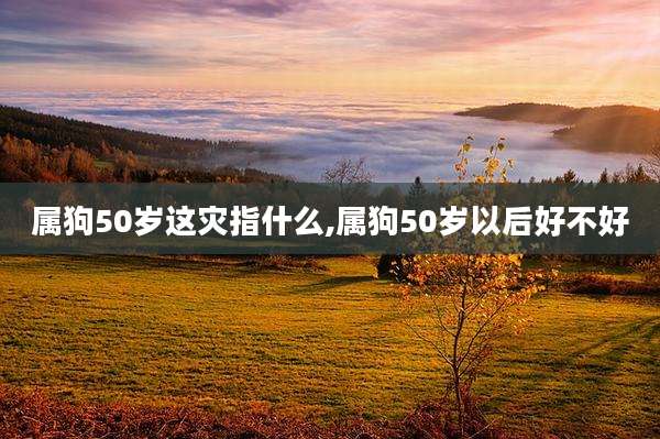 属狗50岁这灾指什么,属狗50岁以后好不好