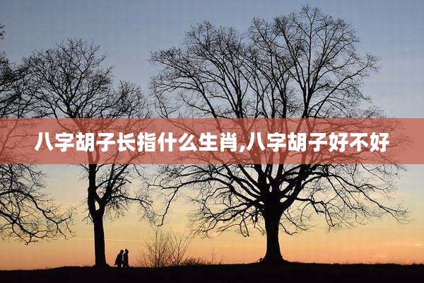八字胡子长指什么生肖,八字胡子好不好