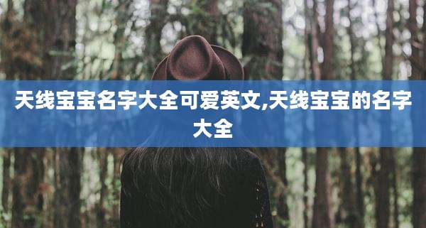 天线宝宝名字大全可爱英文,天线宝宝的名字大全