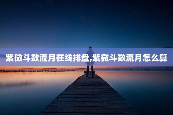 紫微斗数流月在线排盘,紫微斗数流月怎么算