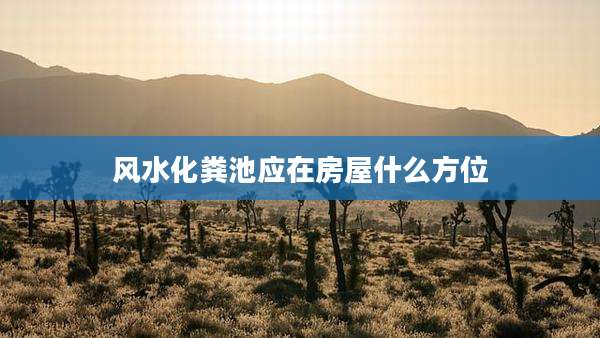 风水化粪池应在房屋什么方位