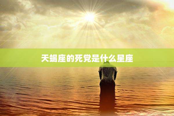 天蝎座的死党是什么星座