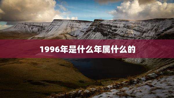 1996年是什么年属什么的