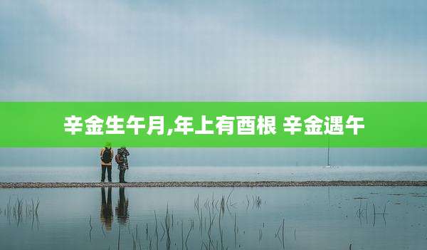 辛金生午月,年上有酉根 辛金遇午